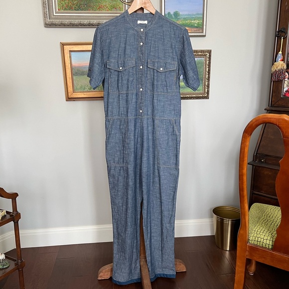 Billy Reid Chambray Jumpsuit size S - Picture 2 of 16